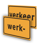 Stickerset werkverkeer 2 delig 340x90mm