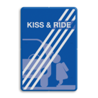Informatiebord kiss&ride - einde - FC eigen ontwerp - 90 graden