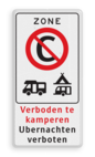 Verkeersbord RVV E201Czb no camping