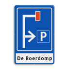 Verkeersbord RVV L09-4r - E04 + 1 regel txt