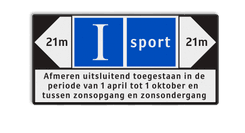 Scheepvaartbord op maat met opdruk conform opgave