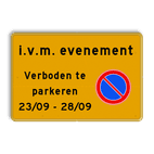 Tekstbord - Eigen tekst - Werk in uitvoering