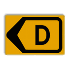 Omleidingsbord - T201l-d - Werk in uitvoering