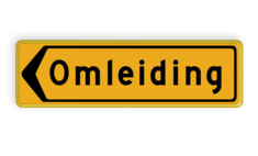 Omleidingsbord - T102l - Omleiding - Werk in uitvoering