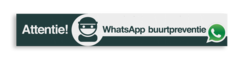 WhatsApp Attentie Buurtpreventie Informatiepaneel 1500x230x32mm