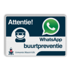 WhatsApp Buurtpreventie Informatiebord  Logo  - L209wa