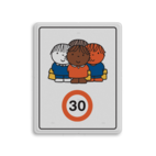 Attentiebord Dick Bruna snelheid - groepje kinderen (multi) - LV.AB.J1M