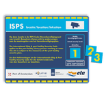 ISPS locatie Veiligheidsbord Security Level met wisselbare cijfers