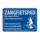 Informatiebord zangfietspad - ontwerp Mapije Herik