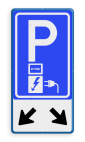 Verkeersbord RVV E08o - oplaadpunt + pijlen - Ecotap - BE04b