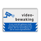 Videobewaking - Informatiebord Reflecterend - BP06