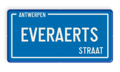 Straatnaambord België 400x200