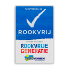 Rookvrij terrein - Informatiebord - Op weg naar een Rookvrije generatie - met logo vakantiepark / camping