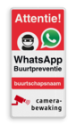 WhatsApp Attentie Buurtpreventie Informatiebord 03 - L209wa-r