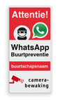 WhatsApp Attentie Buurtpreventie Informatiebord 03 - L209wa-r