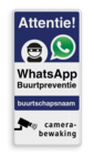 WhatsApp Attentie Buurtpreventie Informatiebord 03 - L209wa-b