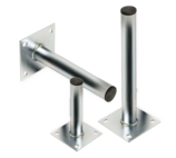 Supports de fixation au sol, au mur ou au plafond Ø48mm - Aluminium