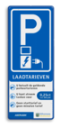 Informatiebord RVV E08o - laadtarieven JustPlugin