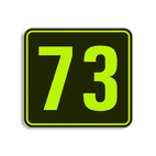 Huisnummerbord fluorescerend + reflecterend 119x109mm