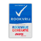 Rookvrije school - Informatiebord - Op weg naar een Rookvrije generatie - met logo