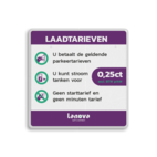 Laadtarievenbord - vol reflecterend - Lanova