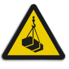 Autocollant ou panneau - W015 - Charges suspendues