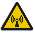 Veiligheidspictogram W005 - Gevaar voor niet-ioniserende straling - reflecterend