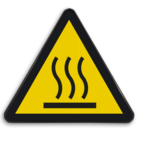 Autocollant ou panneau - W017 - Surface chaude