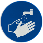 Autocollant ou panneau - M011 - Lavage obligatoire des mains