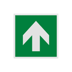 Reflecterende sticker of bord Pictogram E005 - Richting reddingsmiddel