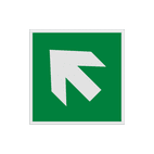 Reflecterende sticker of bord Pictogram E006 - Trap op richting reddingsmiddel