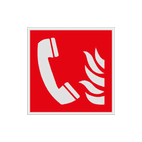 Reflecterende sticker of bord Pictogram F006 - Telefoon voor brandalarm