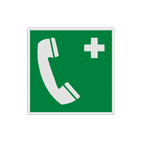 Reflecterende sticker of bord Pictogram E004 - Noodtelefoon