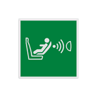 Reflecterende sticker of bord Pictogram E014 - Detectiesysteem voor kinderstoeltje