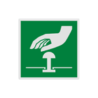 Reflecterende sticker of bord Pictogram E020 - Noodstop