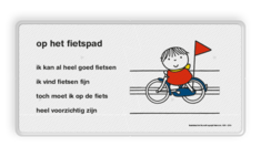 Lesbord Dick Bruna - op het fietspad - LV.LB.D1