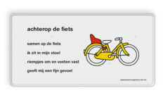 Lesbord Dick Bruna - achterop de fiets - LV.LB.F4