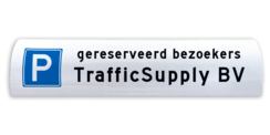 Parkeerbord voor betonrand / biggenrug - breedte 600mm