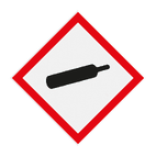 Reflecterende sticker of bord Pictogram GHS04 - Houder onder druk