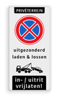 Bord E2 + uitgezonderd Laden/Lossen + inrit/uitrit vrijlaten