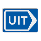 Verkeersbord RVV BB02r Uitgang - afrit