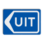 Verkeersbord RVV BB02l Uitgang - afrit