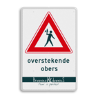 Informatiebord Overstekende obers - inclusief logo/huisstijl