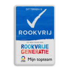 Informatiebord Rookvrij Sportpark met logo