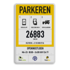 Zonebord PARKEREN - Entree - ParkBee