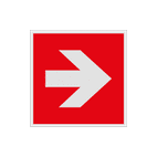 Reflecterende sticker of bord Pictogram FOOO - Pijl Rechts brandbestrijdingsmiddel