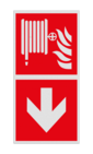 Panneau angulaire - F002 - Direction de la lance d'incendie