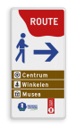 Routebord in Huisstijl - Bewegwijzering