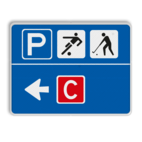 Parkeerbord sportpark -  rechthoek - gemeente Hattem