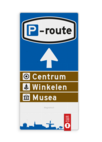 Routebord Parkeren Hattem - 01 - Touristisch - met pijl